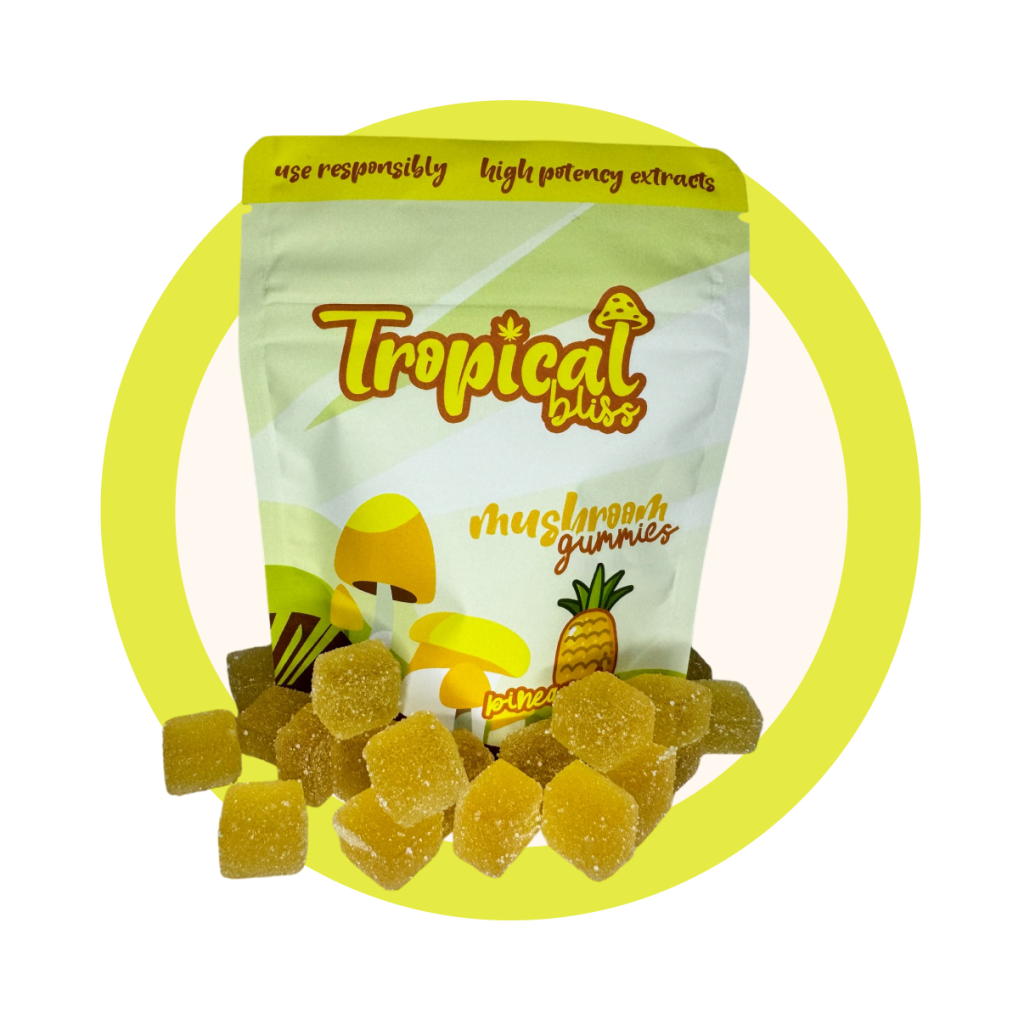 pineapple road trip mushroom gummies