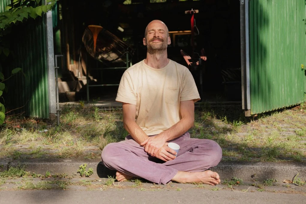 man meditating